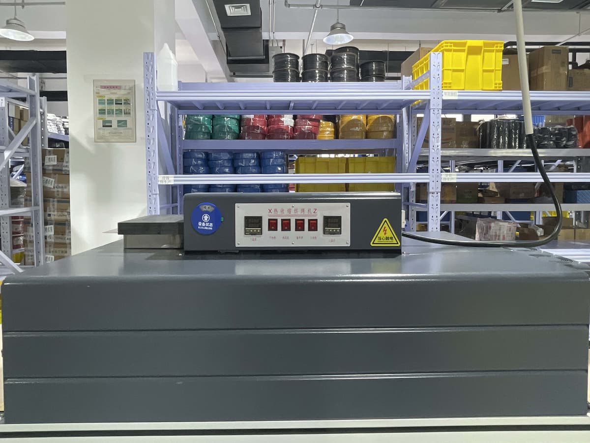 Overmolding production line with heat processing equipment