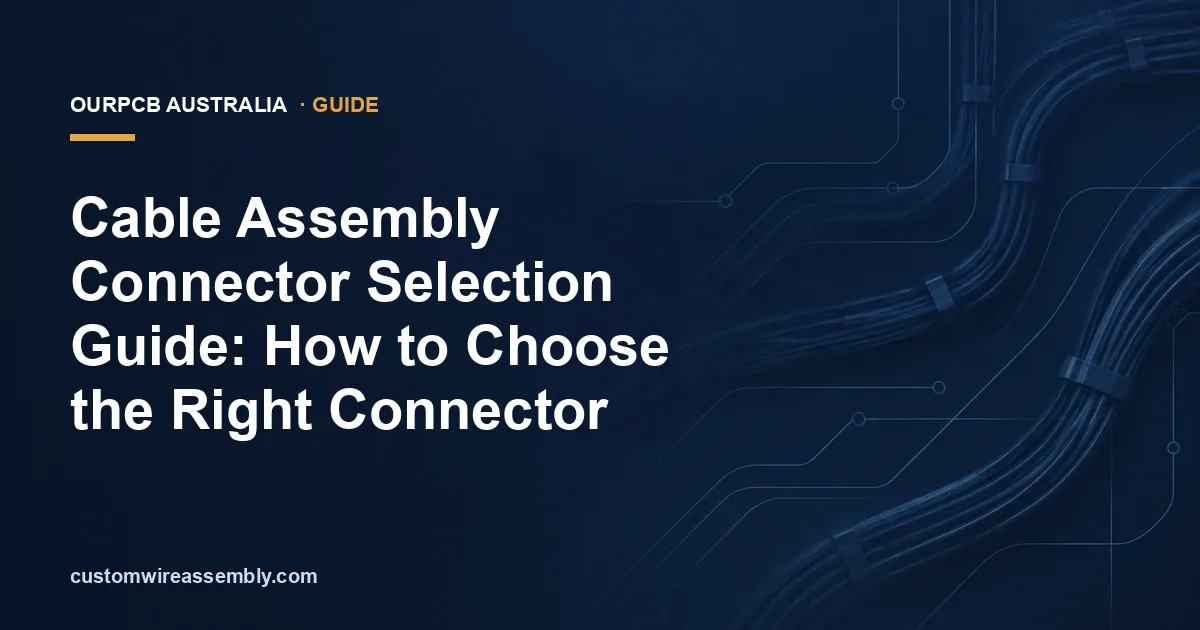 Cable Assembly Connector Selection Guide: How to Choose the Right Connector