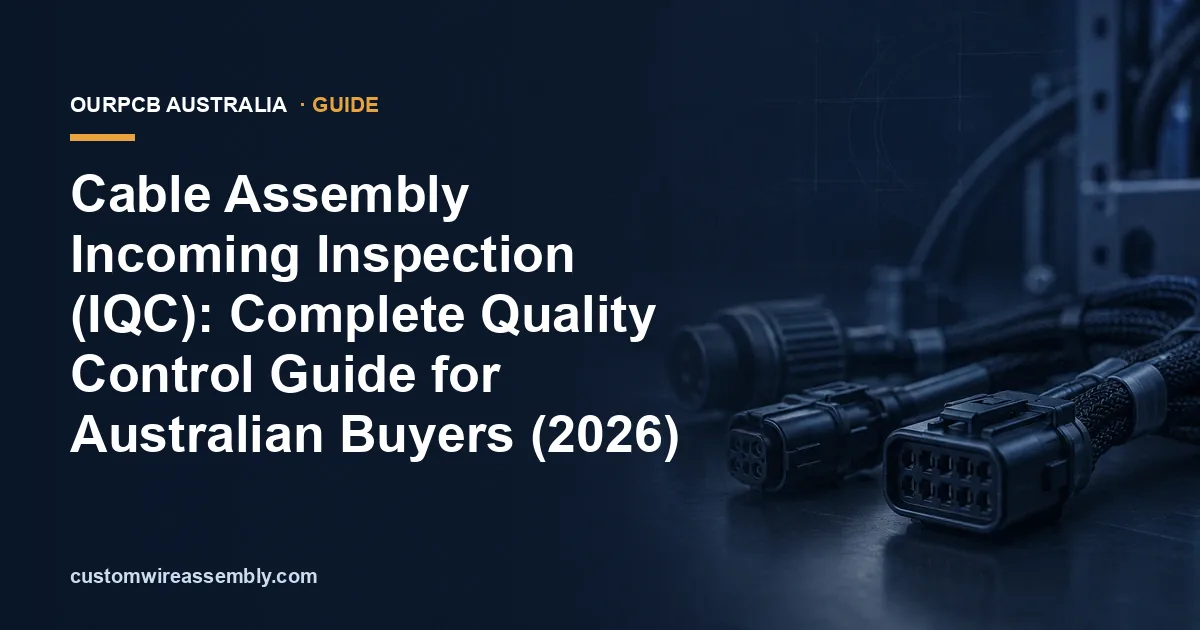 Cable Assembly Incoming Inspection (IQC): Complete Quality Control Guide