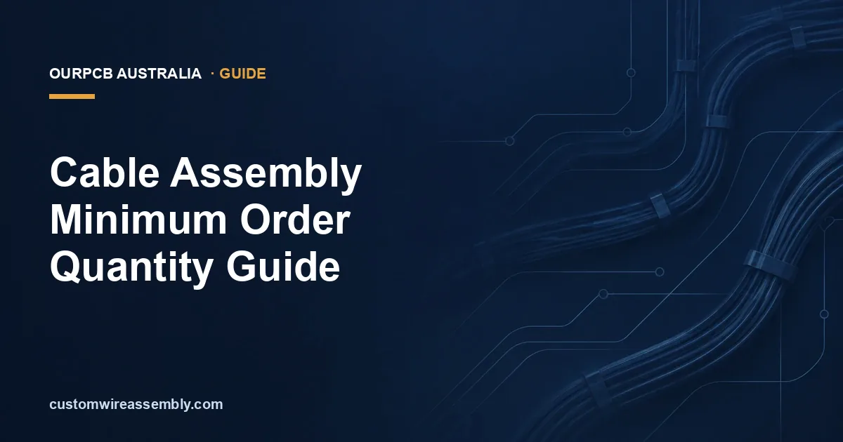 Cable Assembly Minimum Order Quantity Guide