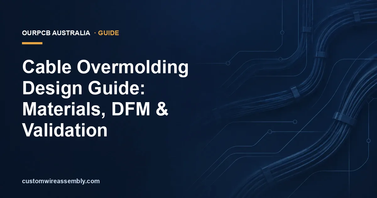 Cable Overmolding Design Guide: Materials, DFM & Validation