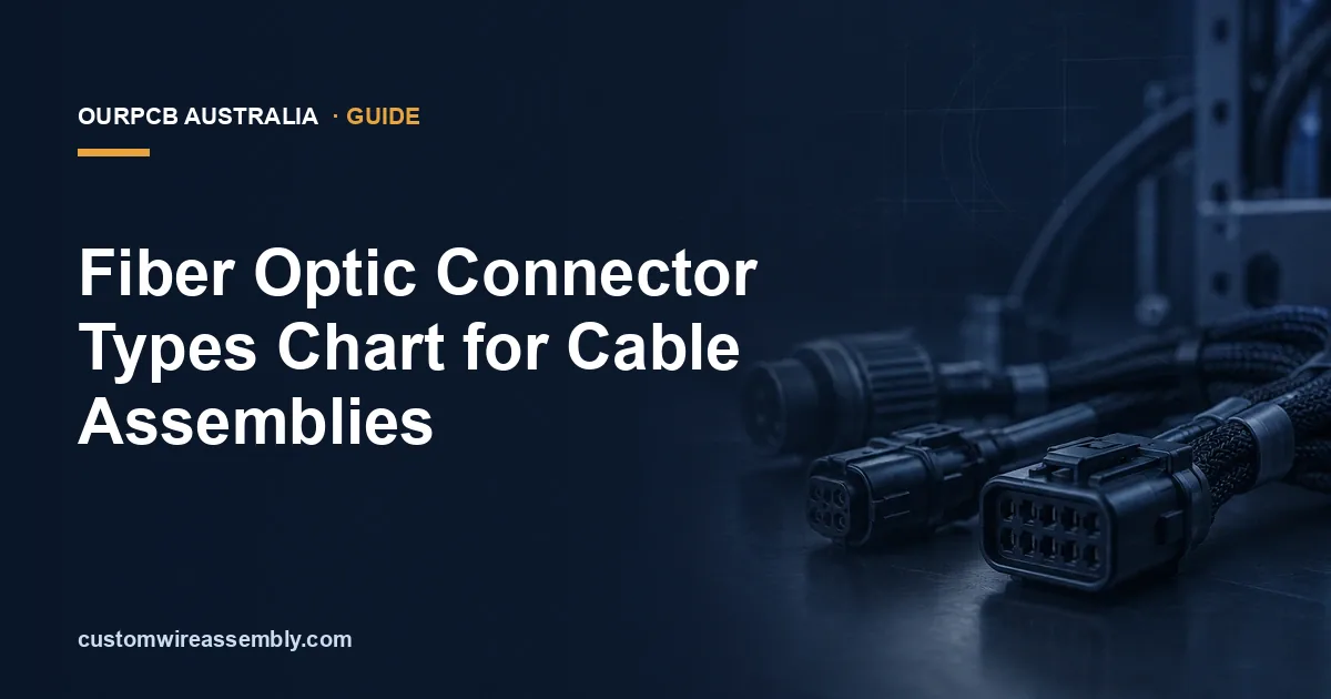 Fiber Optic Connector Types Chart for Cable Assemblies