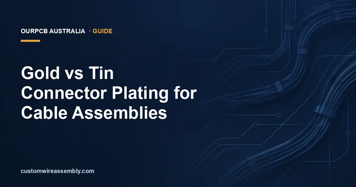 Gold vs Tin Connector Plating for Cable Assemblies
