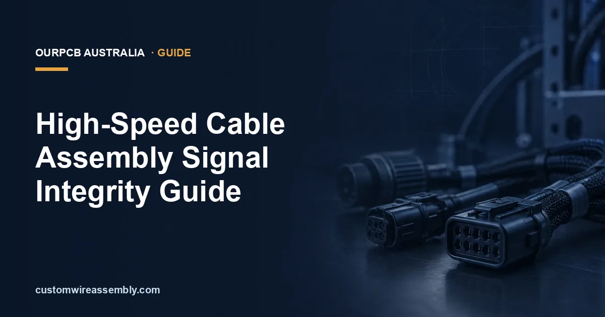 High-Speed Cable Assembly Signal Integrity: Design Rules That Prevent Field Failures