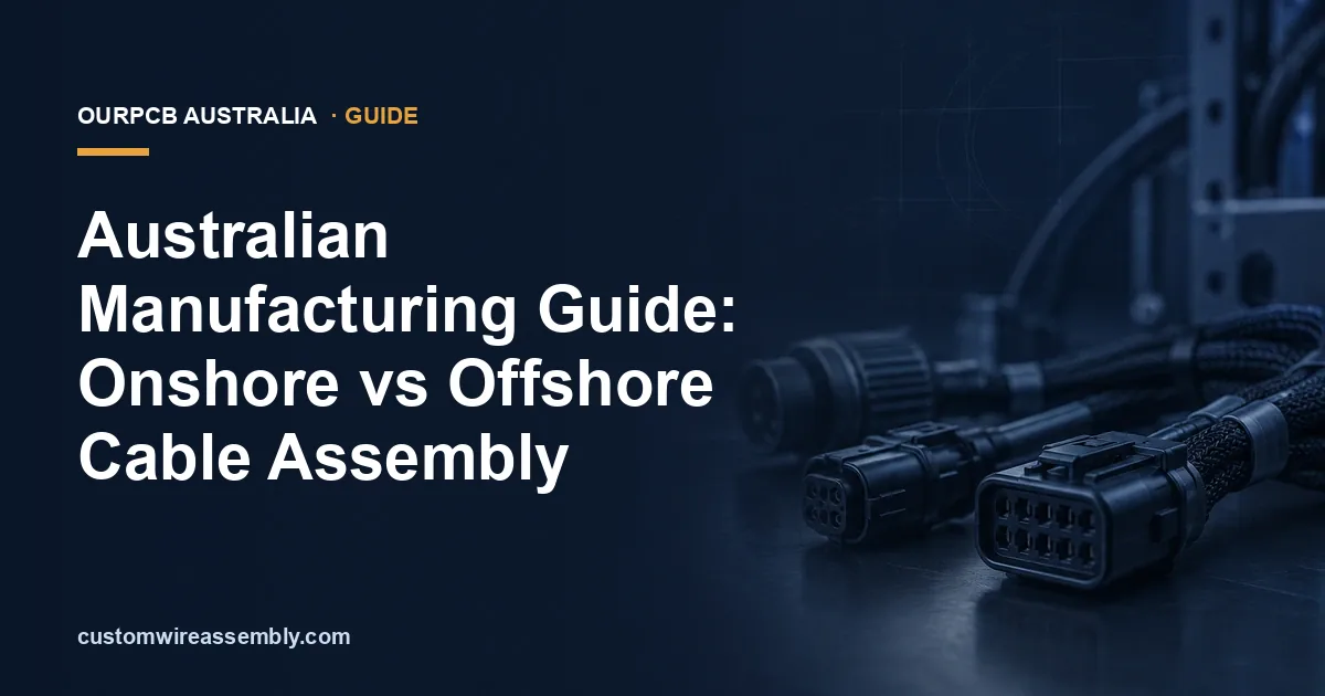 Onshore vs Offshore Cable Assembly Manufacturing