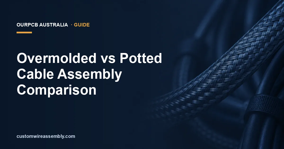 Overmolded vs Potted Cable Assembly