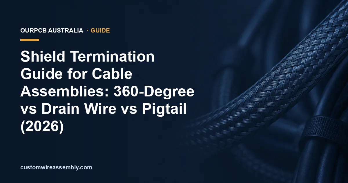 Shield Termination Guide: 360-Degree vs Drain Wire vs Pigtail