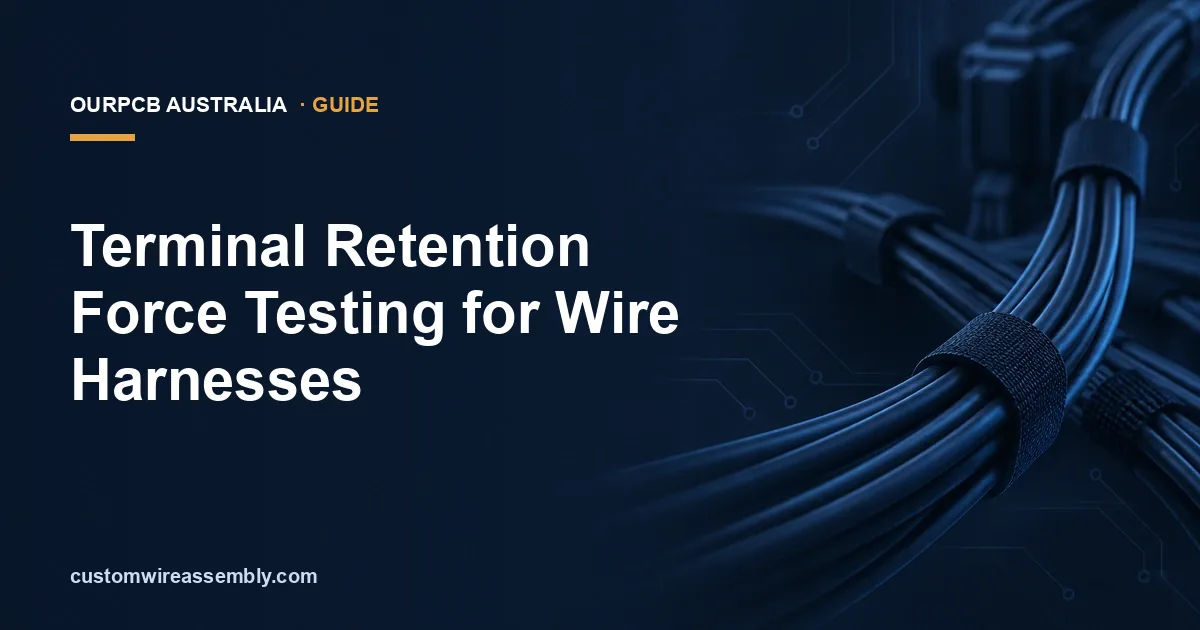Terminal Retention Force Testing for Wire Harness Connectors