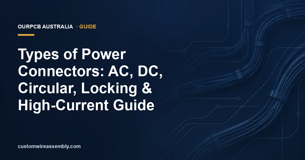 Types of Power Connectors: AC, DC, Circular, Locking & High-Current Guide