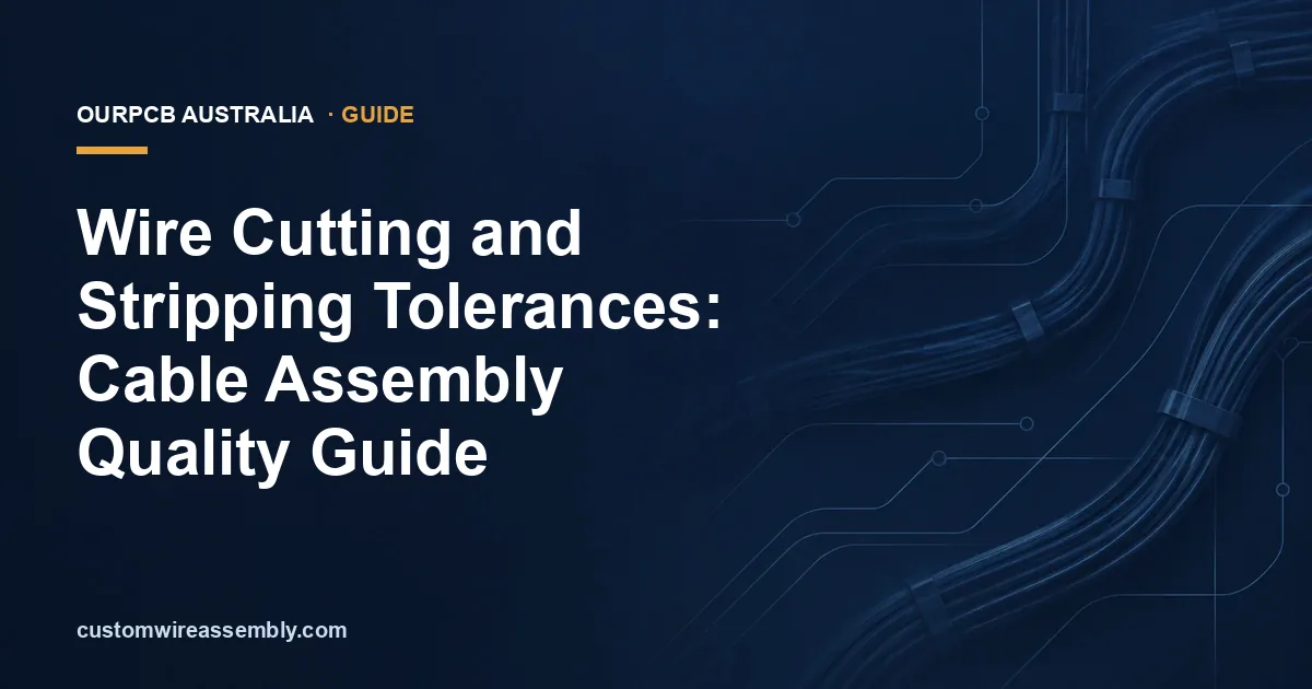 Wire Cutting and Stripping Tolerances: Cable Assembly Quality Guide