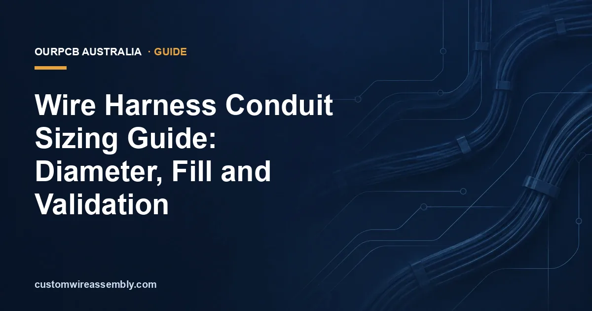 Wire Harness Conduit Sizing Guide: Diameter, Fill and Validation