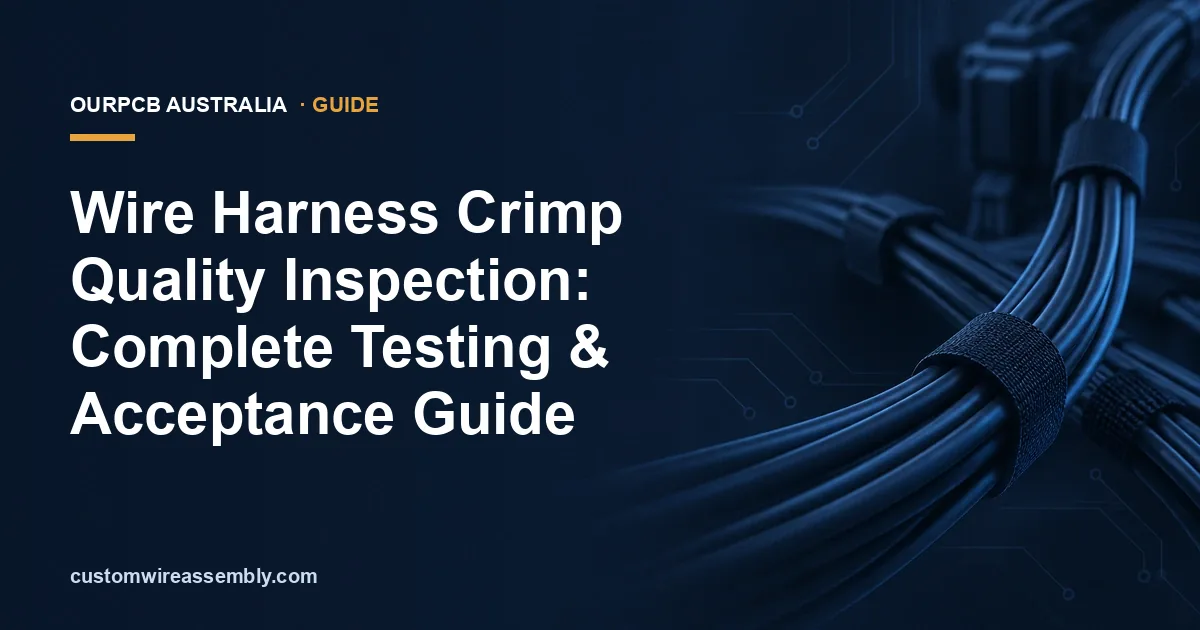 Wire Harness Crimp Quality Inspection: Complete Testing & Acceptance Guide