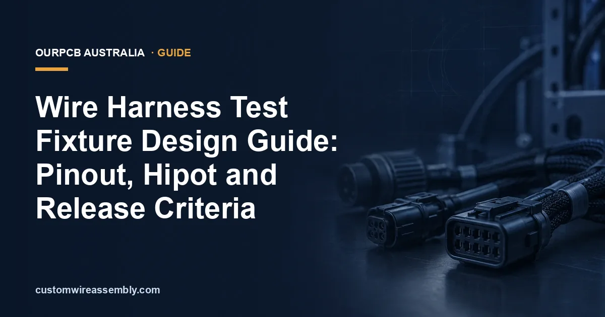 Wire Harness Test Fixture Design: Pinout, Hipot and Release Criteria