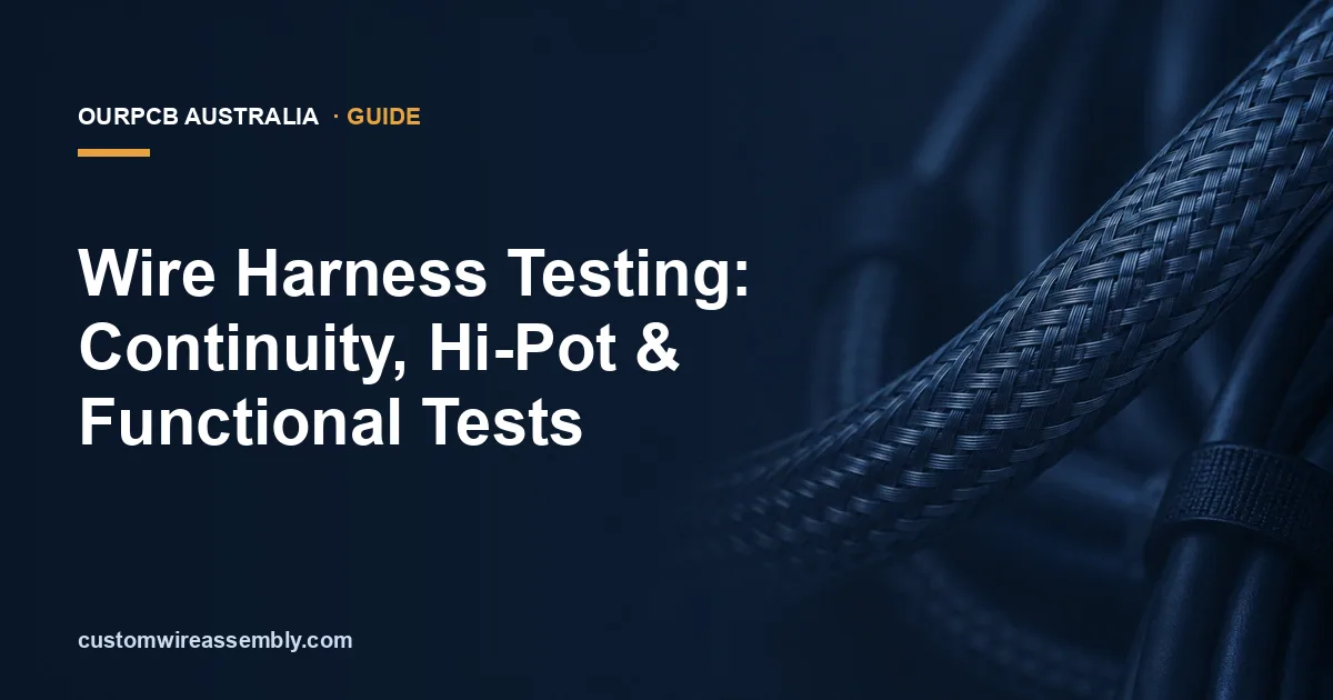 Wire Harness Testing 101: Continuity, Hi-Pot & More